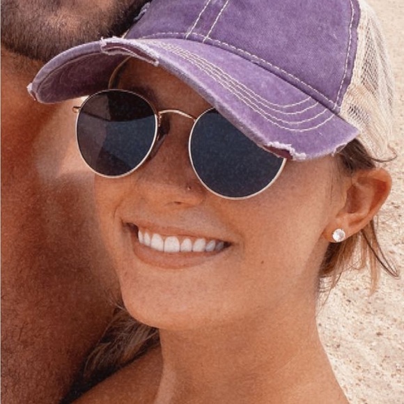 Purple and Tan Trucker Hat - Picture 6 of 6